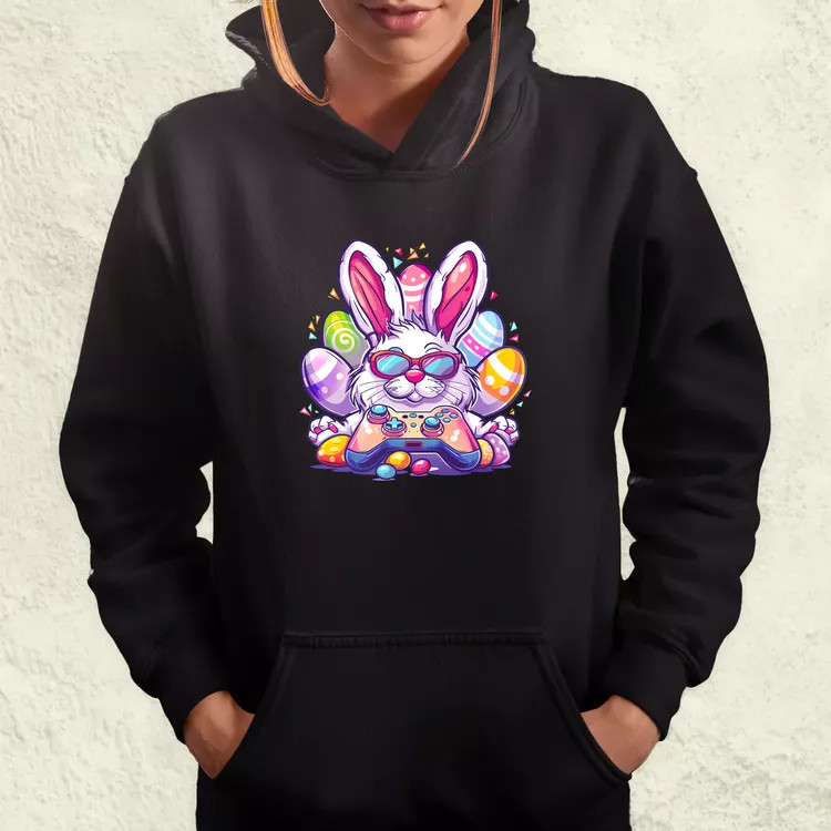 Gamer nyuszi v4 női pulóver