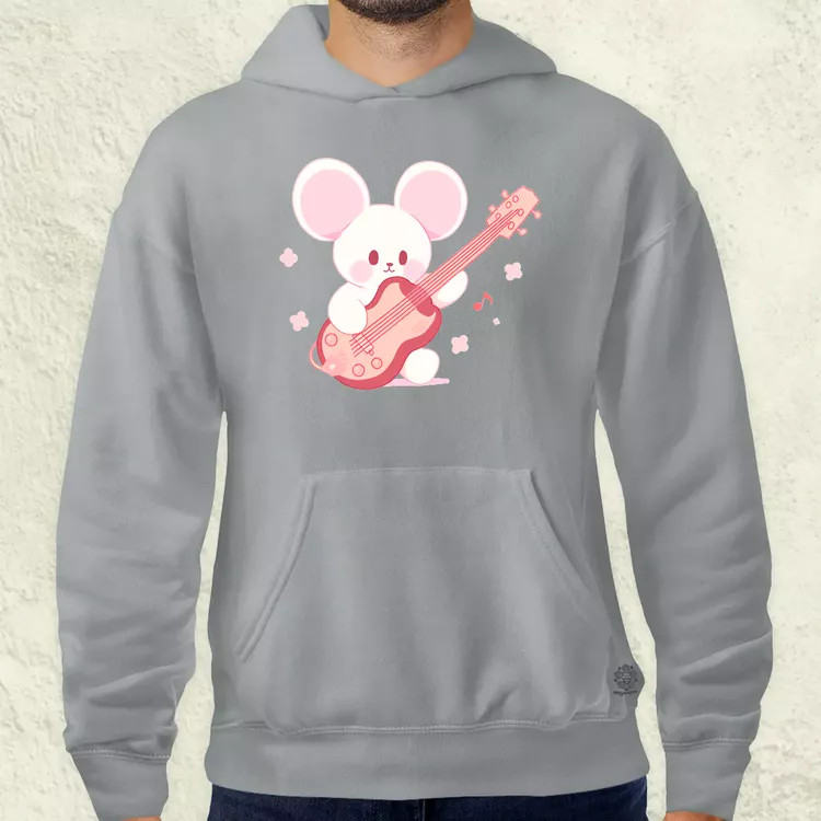 Gitáros egér v1 férfi pulóver