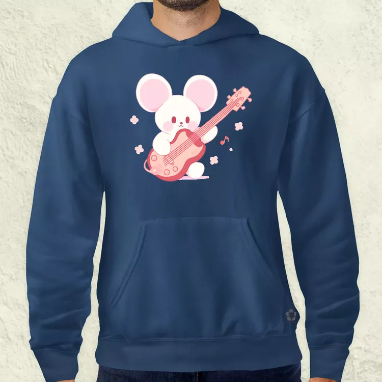 Gitáros egér v1 férfi pulóver