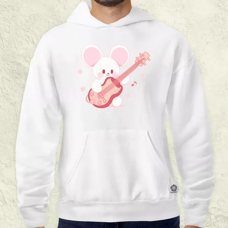 Gitáros egér v1 férfi pulóver