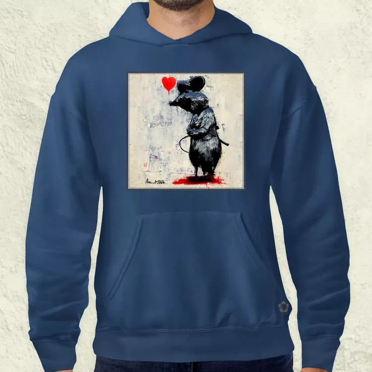 Graffiti patkány szerelem v1 férfi pulóver