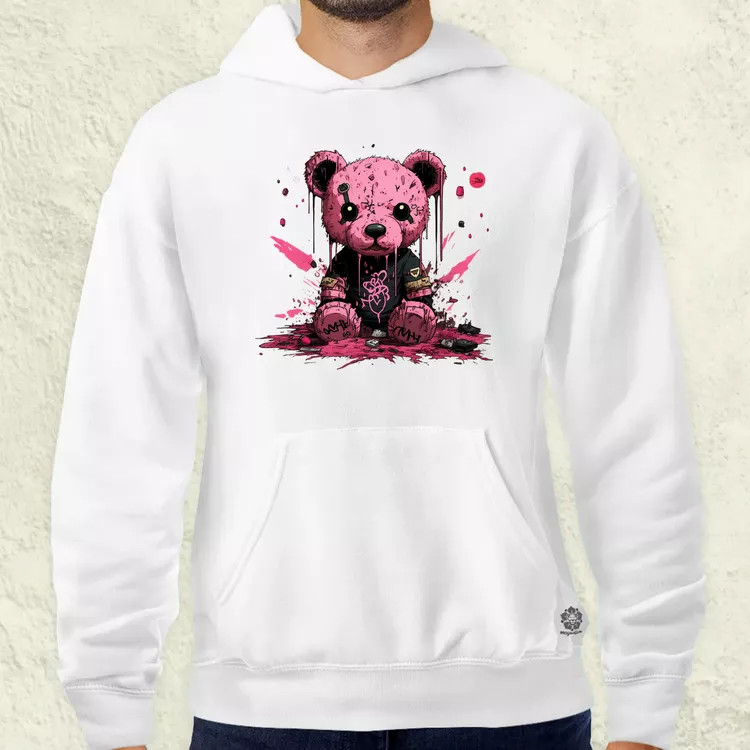 Graffiti pink maci v1 férfi pulóver