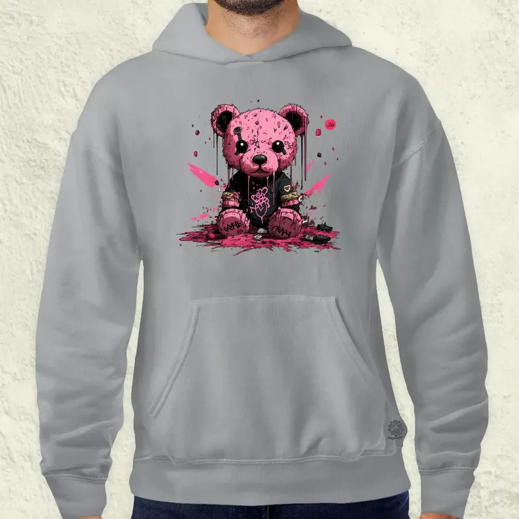 Graffiti pink maci v1 férfi pulóver