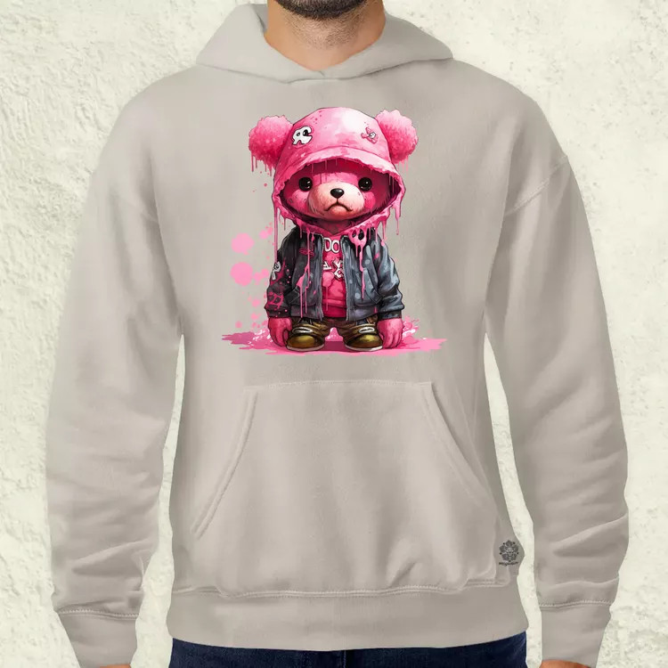 Graffiti pink maci v2 férfi pulóver