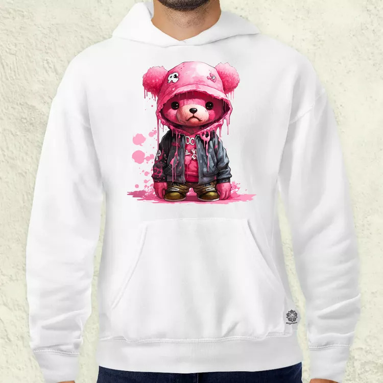 Graffiti pink maci v2 férfi pulóver