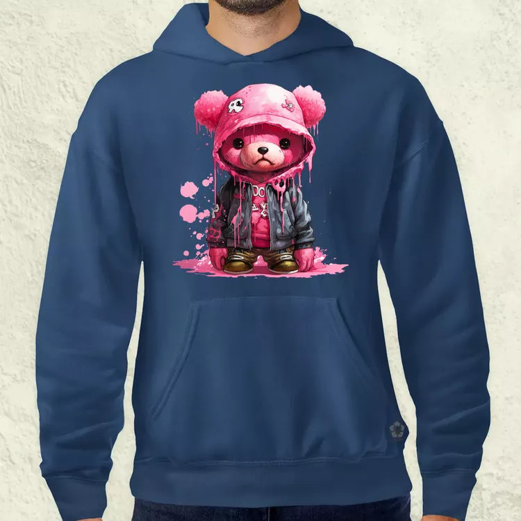 Graffiti pink maci v2 férfi pulóver