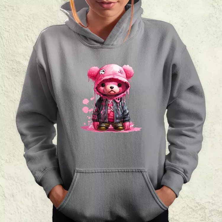 Graffiti pink maci v2 női pulóver
