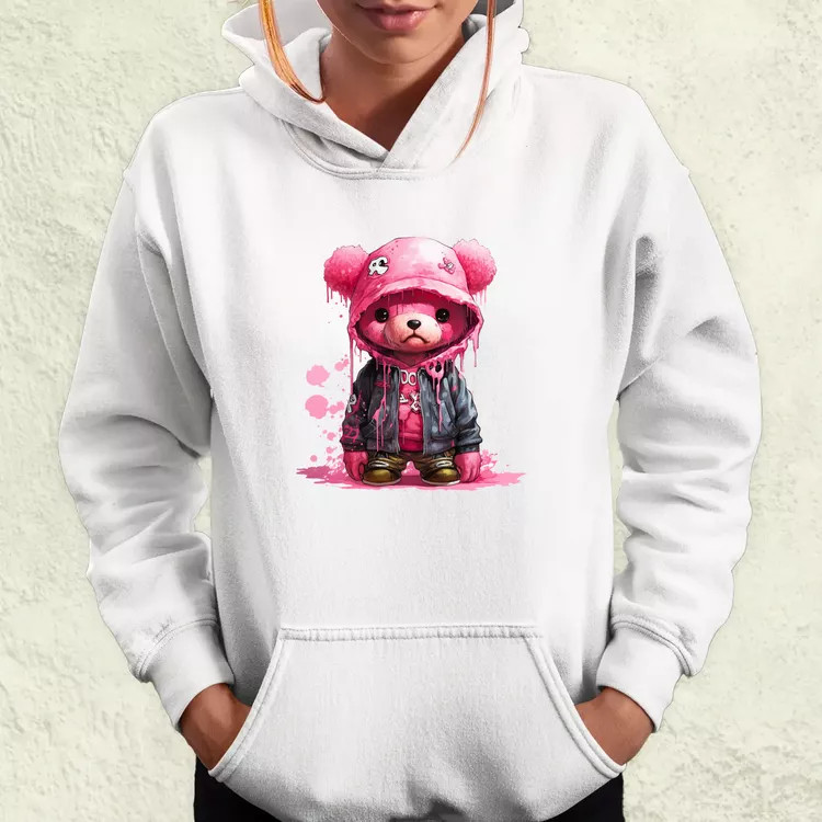 Graffiti pink maci v2 női pulóver