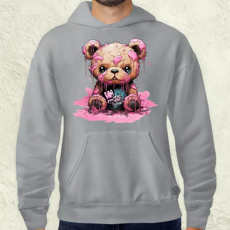 Graffiti pink maci v3 férfi pulóver