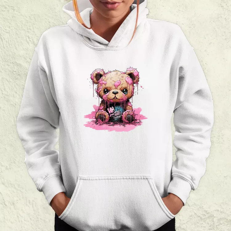 Graffiti pink maci v3 női pulóver