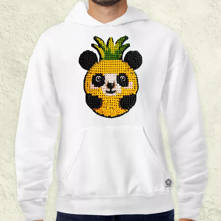 Gyöngy kawaii ananász panda v1 férfi pulóver