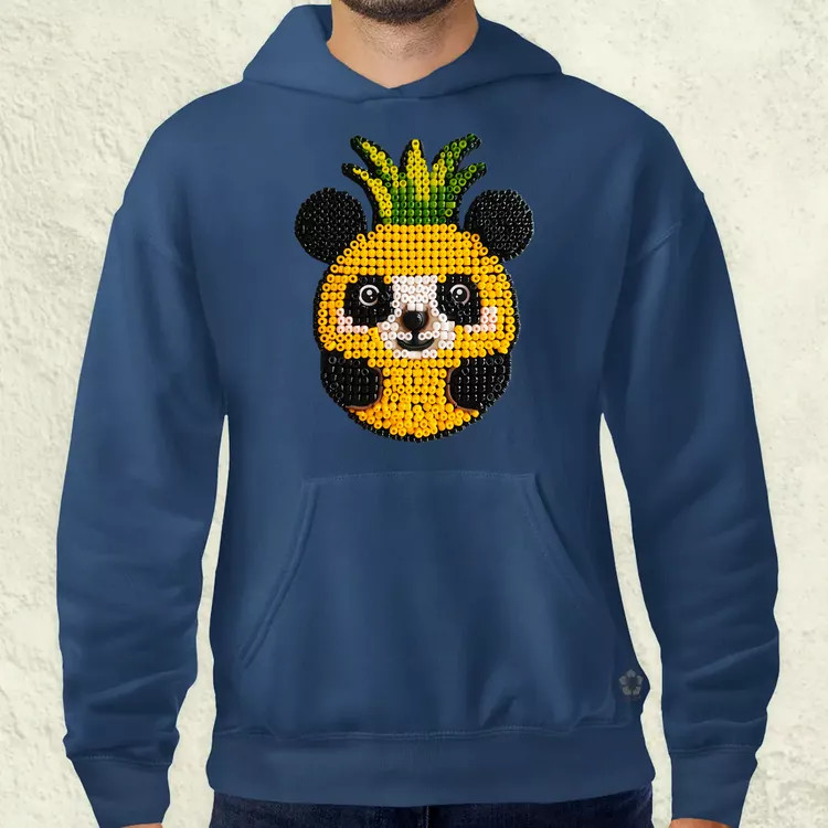 Gyöngy kawaii ananász panda v1 férfi pulóver