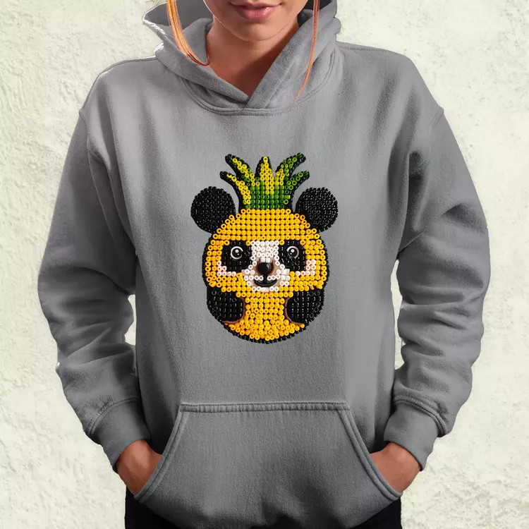 Gyöngy kawaii ananász panda v1 női pulóver