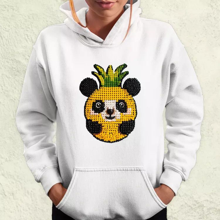 Gyöngy kawaii ananász panda v1 női pulóver