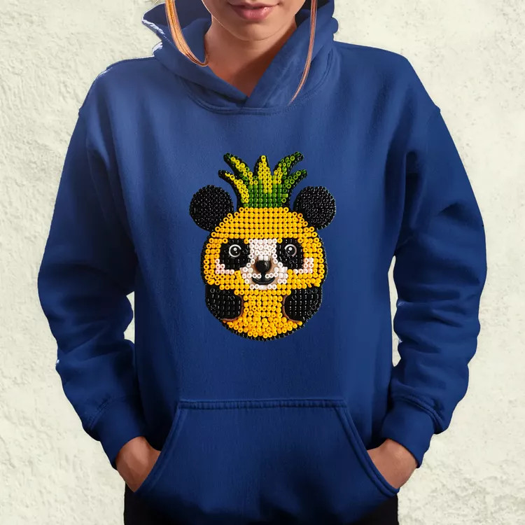 Gyöngy kawaii ananász panda v1 női pulóver