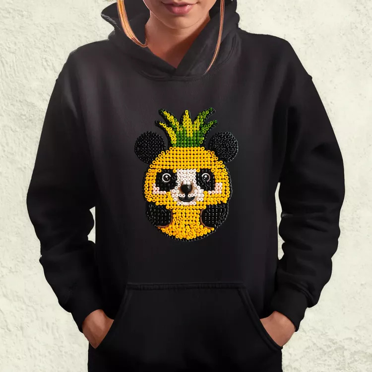 Gyöngy kawaii ananász panda v1 női pulóver