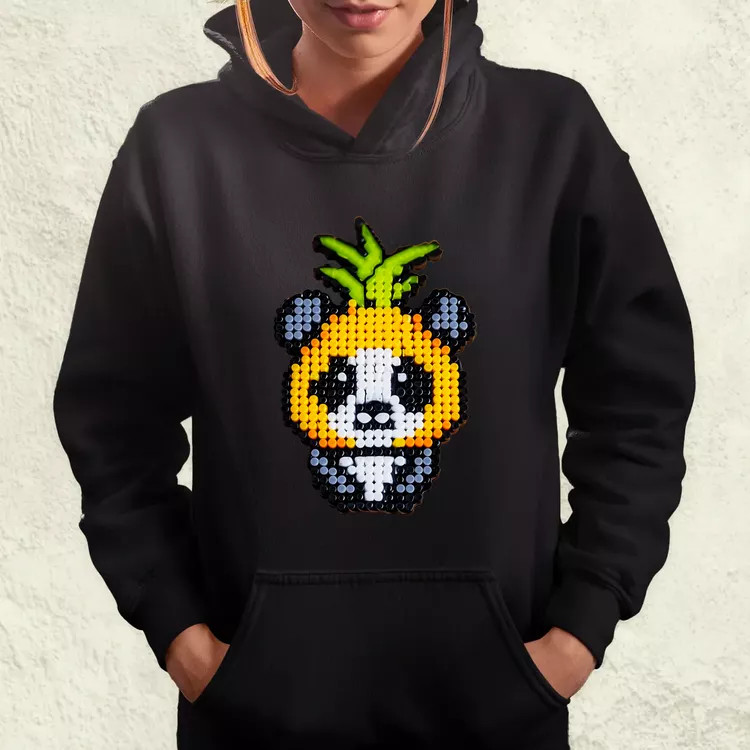 Gyöngy kawaii ananász panda v2 női pulóver