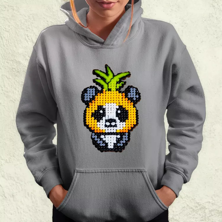 Gyöngy kawaii ananász panda v2 női pulóver