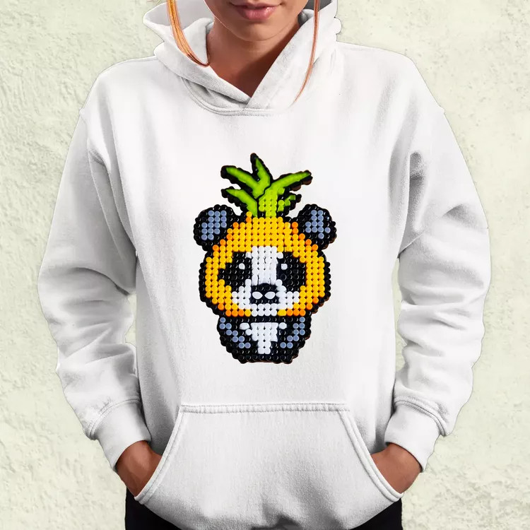 Gyöngy kawaii ananász panda v2 női pulóver