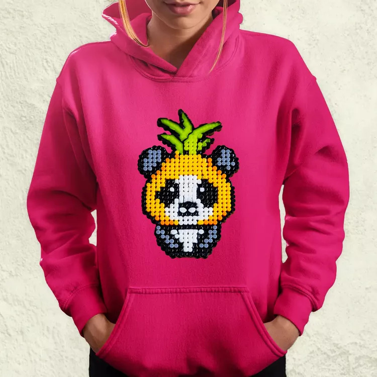 Gyöngy kawaii ananász panda v2 női pulóver