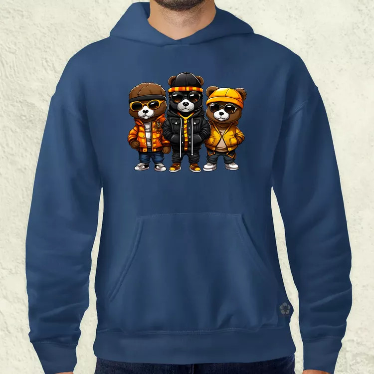 Hip Hop medvék v1 férfi pulóver