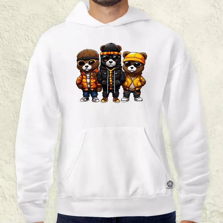 Hip Hop medvék v1 férfi pulóver