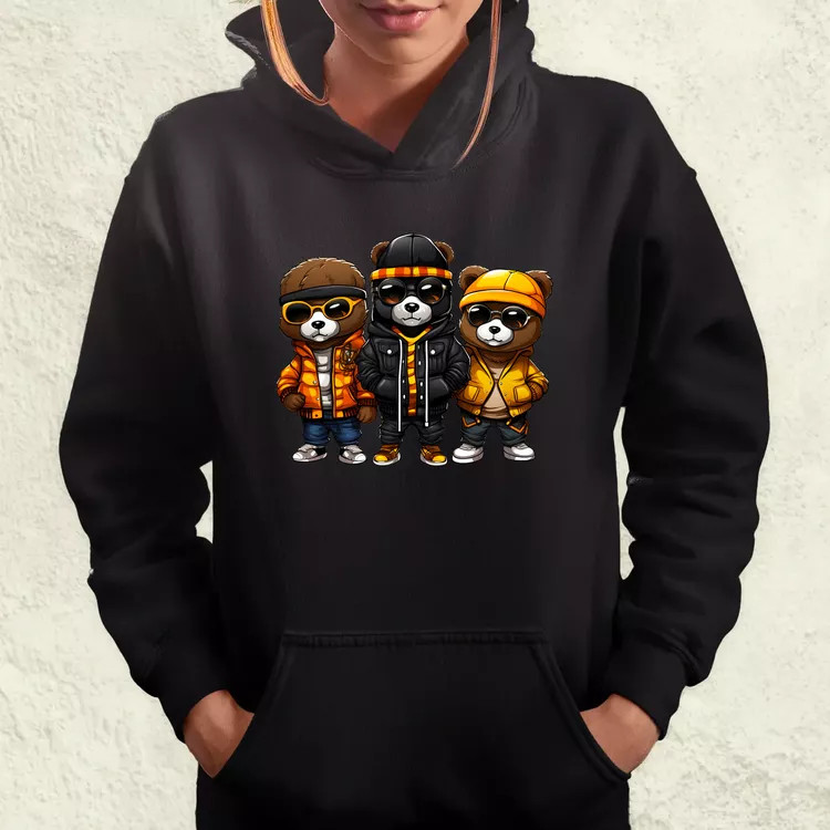 Hip Hop medvék v1 női pulóver