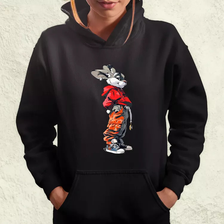 Hip Hop nyuszi v1 női pulóver