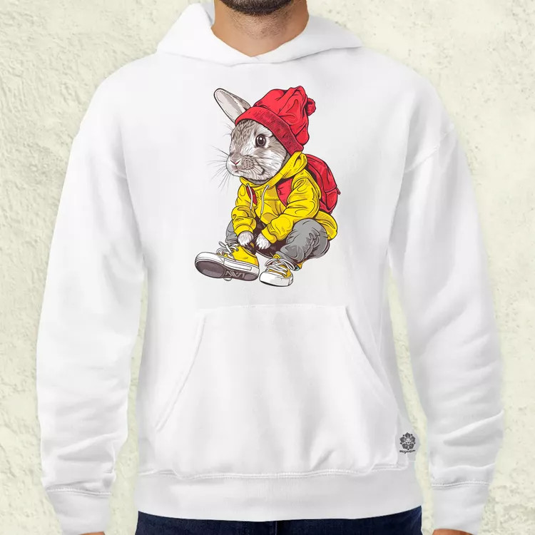 Hip Hop nyuszi v12 férfi pulóver