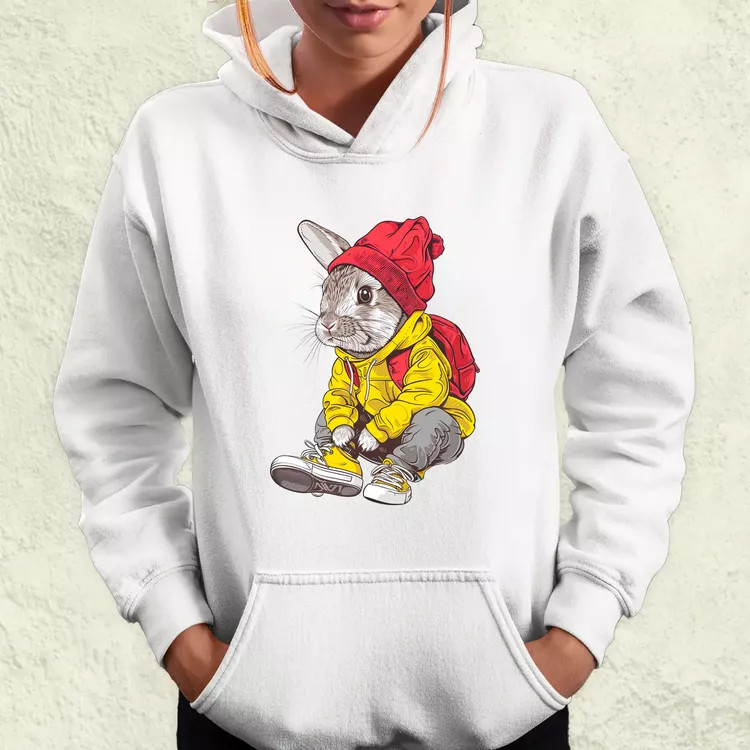 Hip Hop nyuszi v12 női pulóver