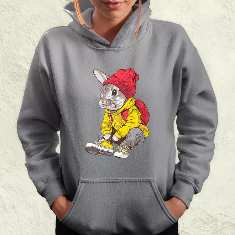 Hip Hop nyuszi v12 női pulóver