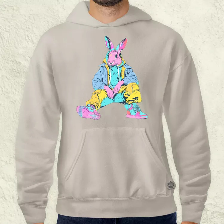 Hip Hop nyuszi v17 férfi pulóver
