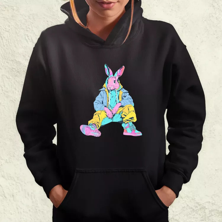 Hip Hop nyuszi v17 női pulóver