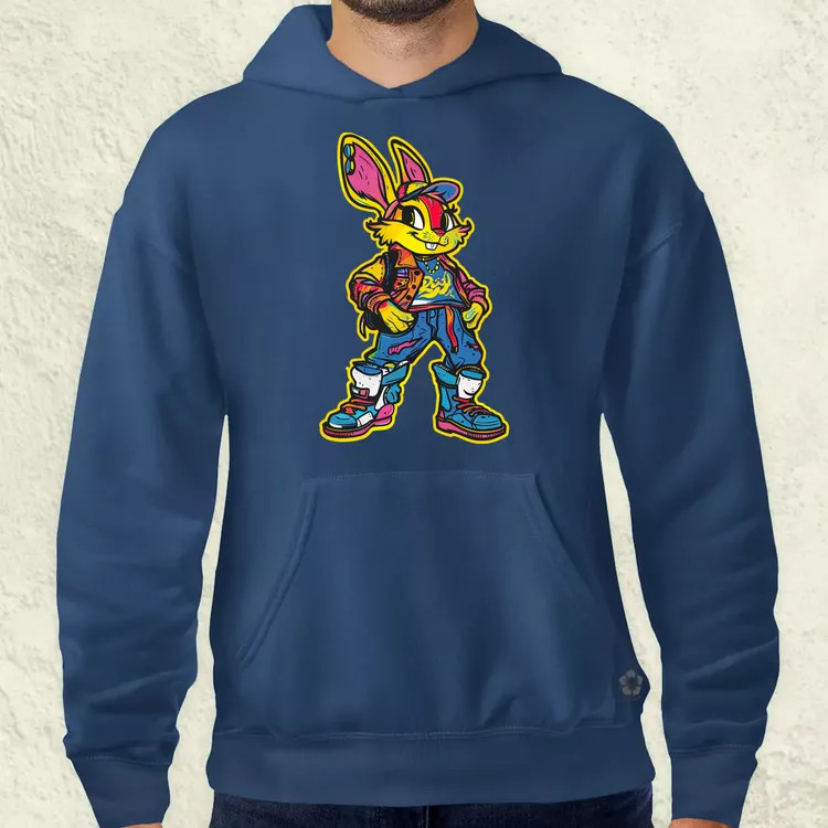 Hip Hop nyuszi v19 férfi pulóver