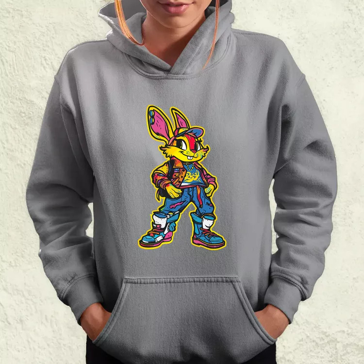 Hip Hop nyuszi v19 női pulóver