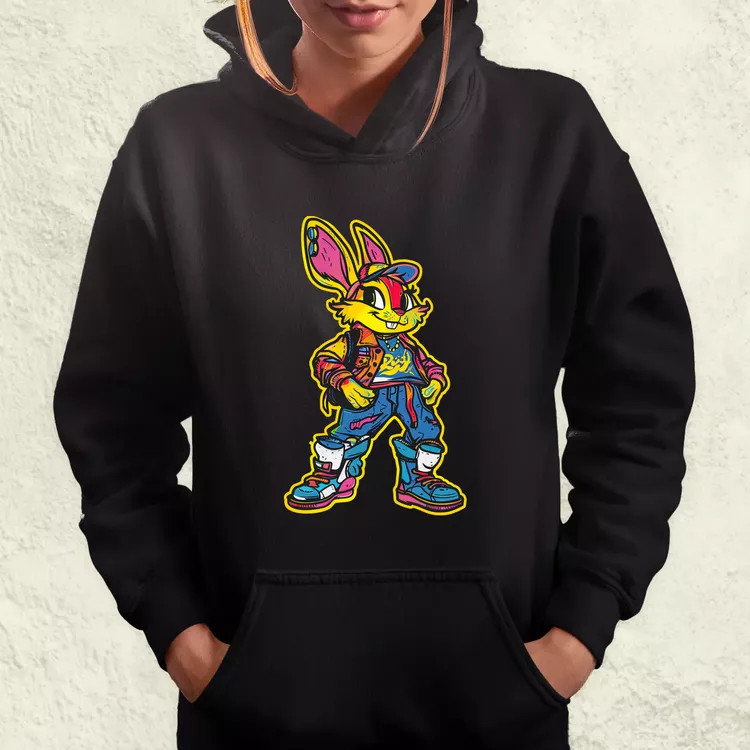 Hip Hop nyuszi v19 női pulóver
