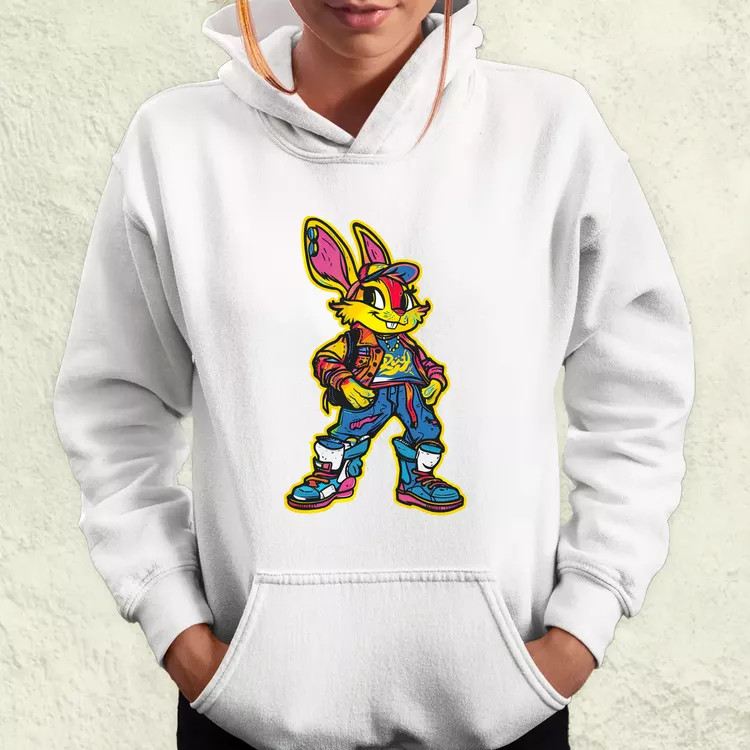 Hip Hop nyuszi v19 női pulóver