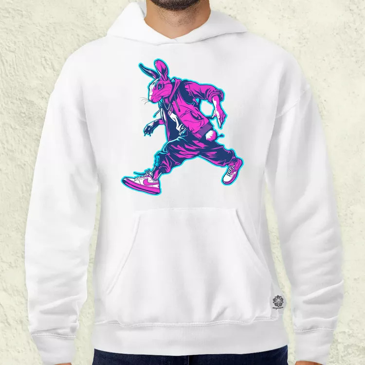 Hip Hop nyuszi v3 férfi pulóver