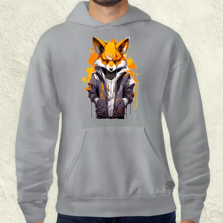 Hiphop anime róka srác v3 férfi pulóver