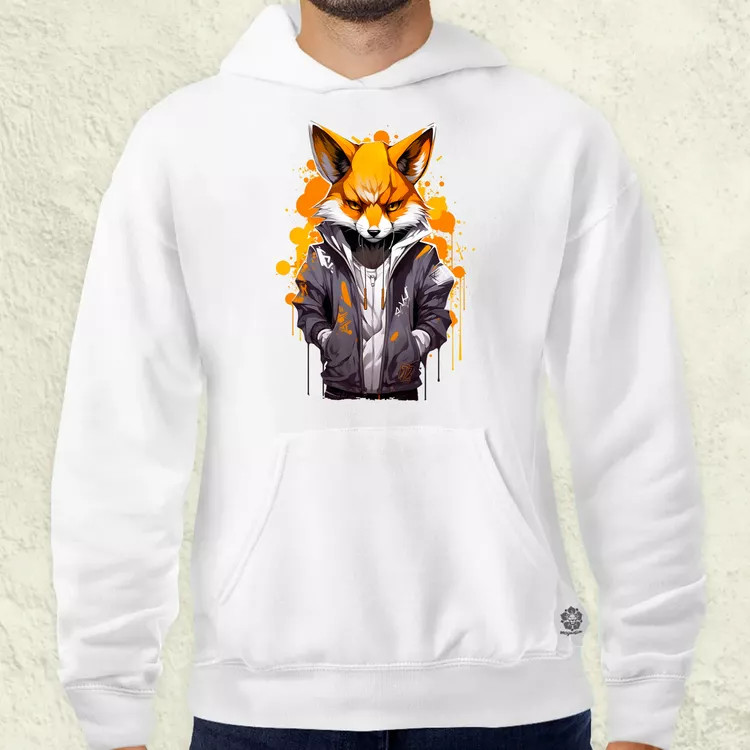 Hiphop anime róka srác v3 férfi pulóver