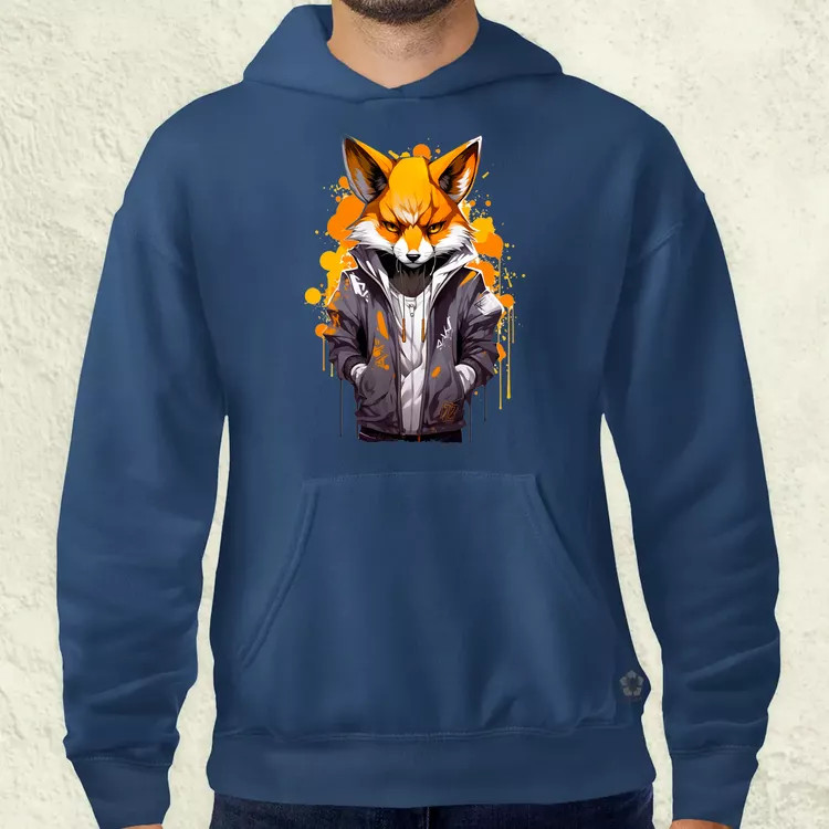 Hiphop anime róka srác v3 férfi pulóver