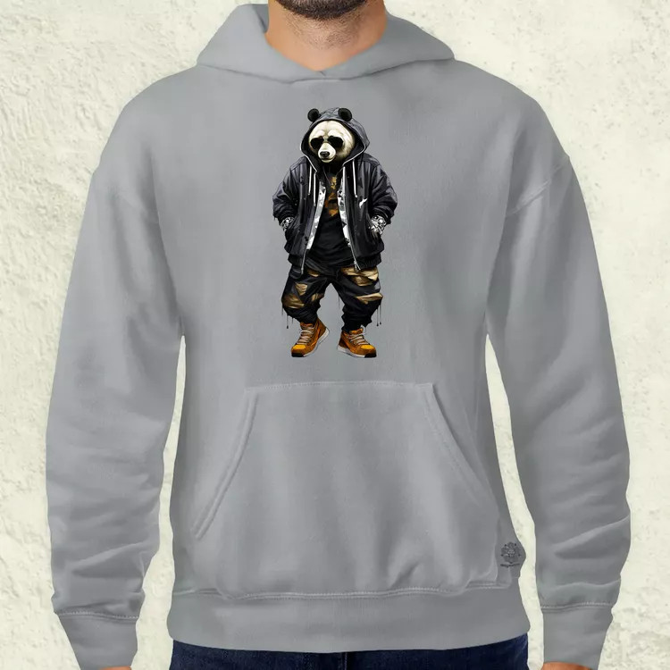 Hiphop panda v1 férfi pulóver