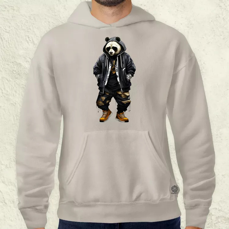 Hiphop panda v1 férfi pulóver