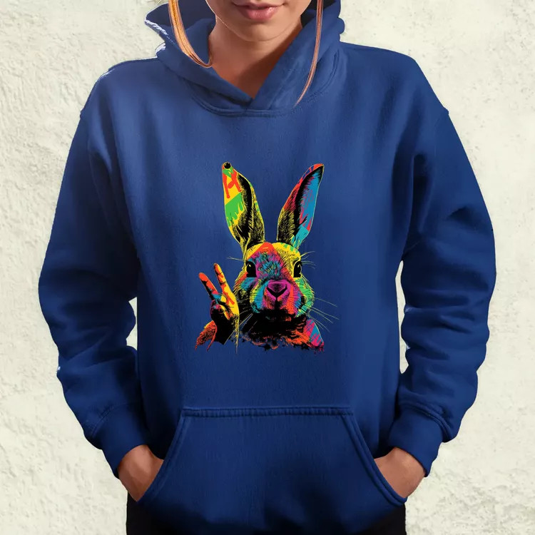 Hippi nyuszi v1 női pulóver