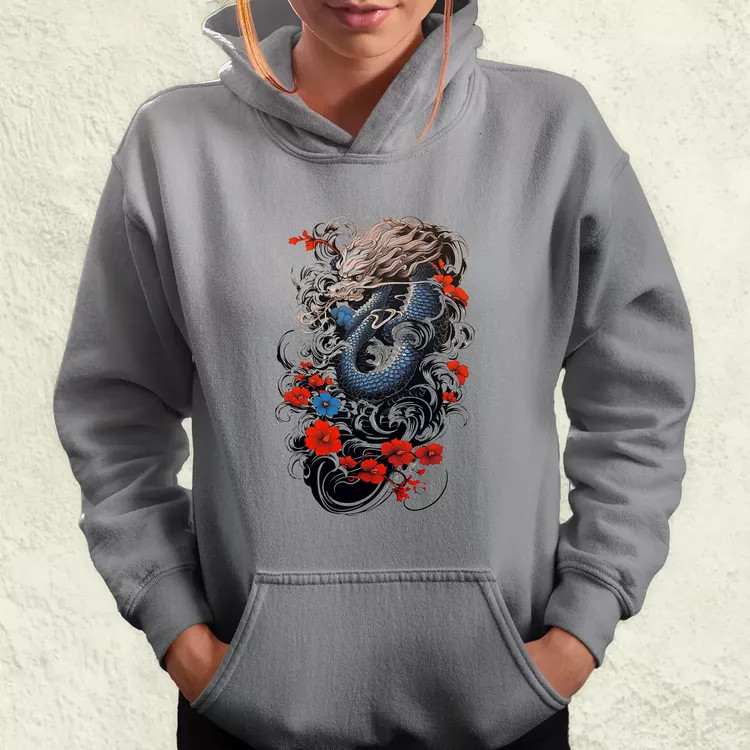 Irezumi sárkány női pulóver