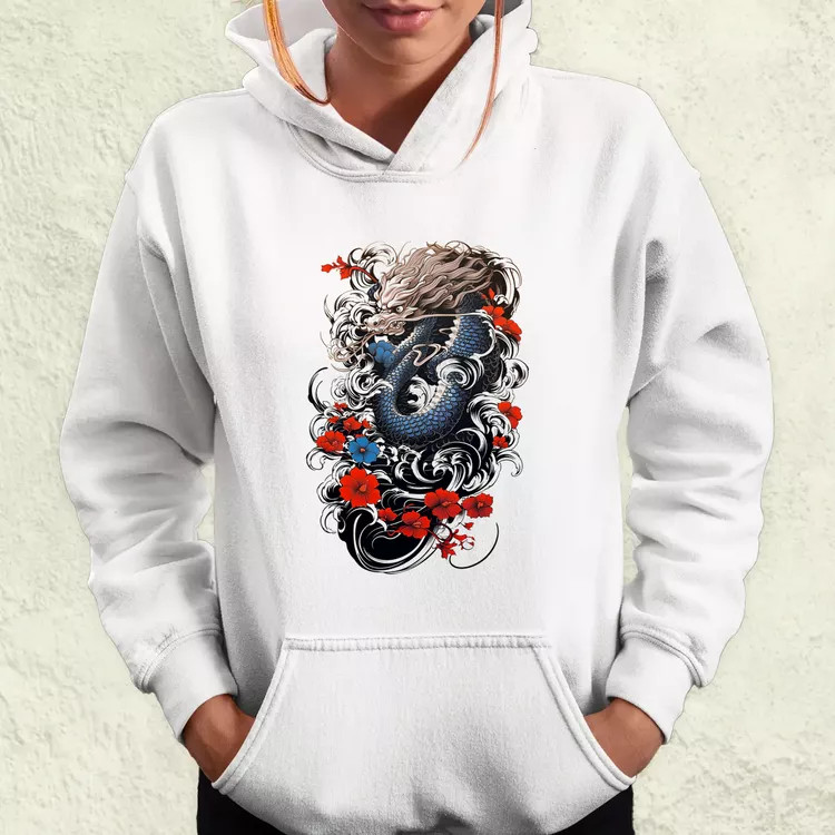 Irezumi sárkány női pulóver