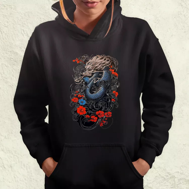 Irezumi sárkány női pulóver