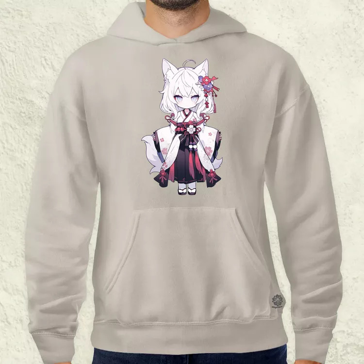 Chibi macskalány v1 férfi pulóver