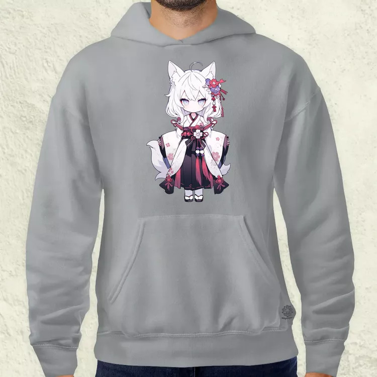 Chibi macskalány v1 férfi pulóver