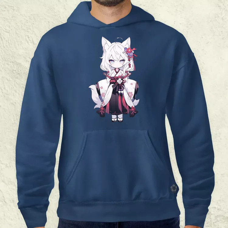 Chibi macskalány v1 férfi pulóver